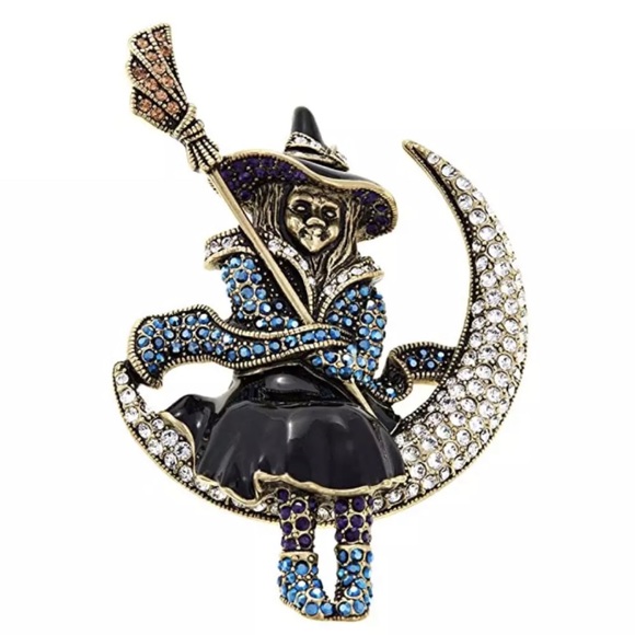 Heidi Daus Jewelry - HEIDI DAUS “To The Moon” Brooch